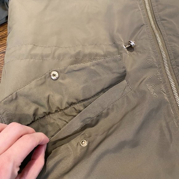 C&A faux rex rabbit fur parka jacket adjustable waist - Picture 7 of 9